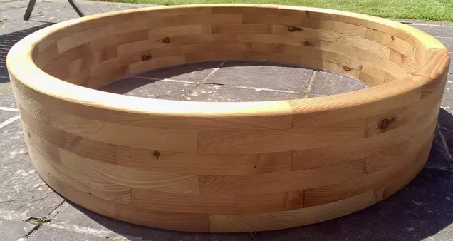 Douglas Fir round sand pit